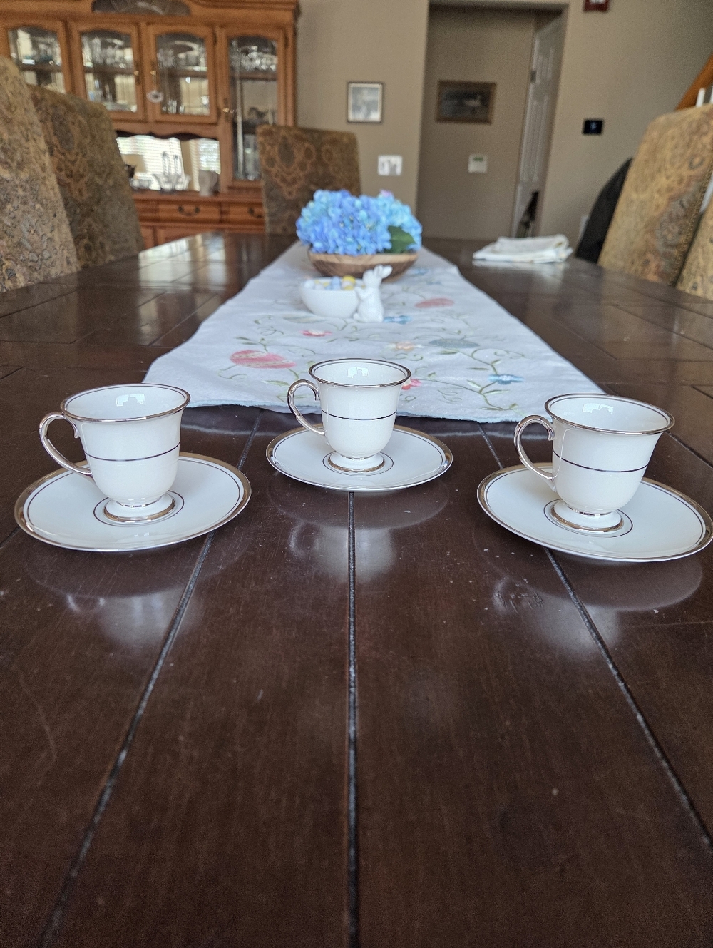 Franciscan "Huntington" Demitasse Cups & Saucers (3)